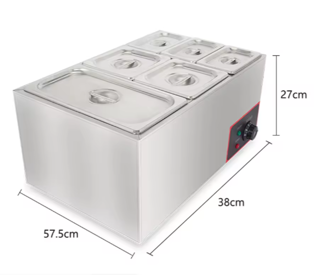 Stainless Steel Electric Food Warmer Bain Marie Buffet Catering Equipment Commercial